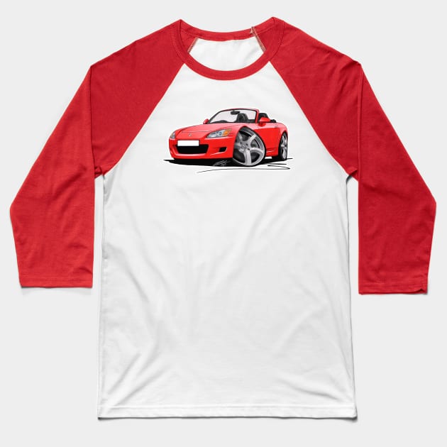 Honda S2000 Red Baseball T-Shirt by y30man5